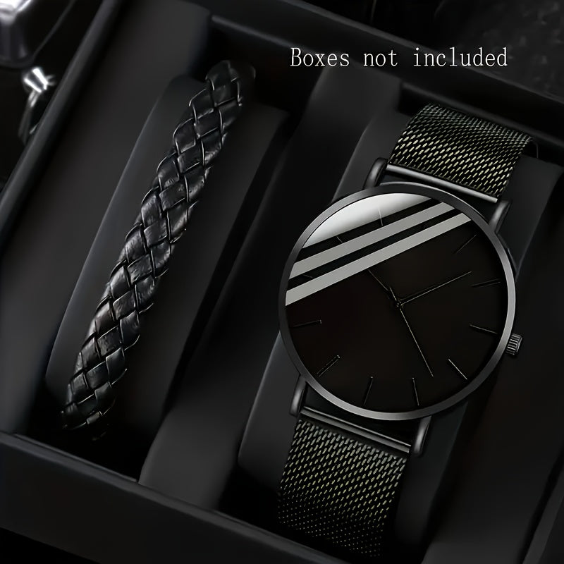 A Quartz Men'S Watch Plus an Accessory.