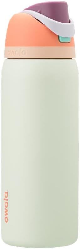Owala Freesip Insulated Stainless Steel Water Bottle with Straw for Sports, Travel, and School Bpa-Free Sports Water Bottle, 24 Oz, Denim
