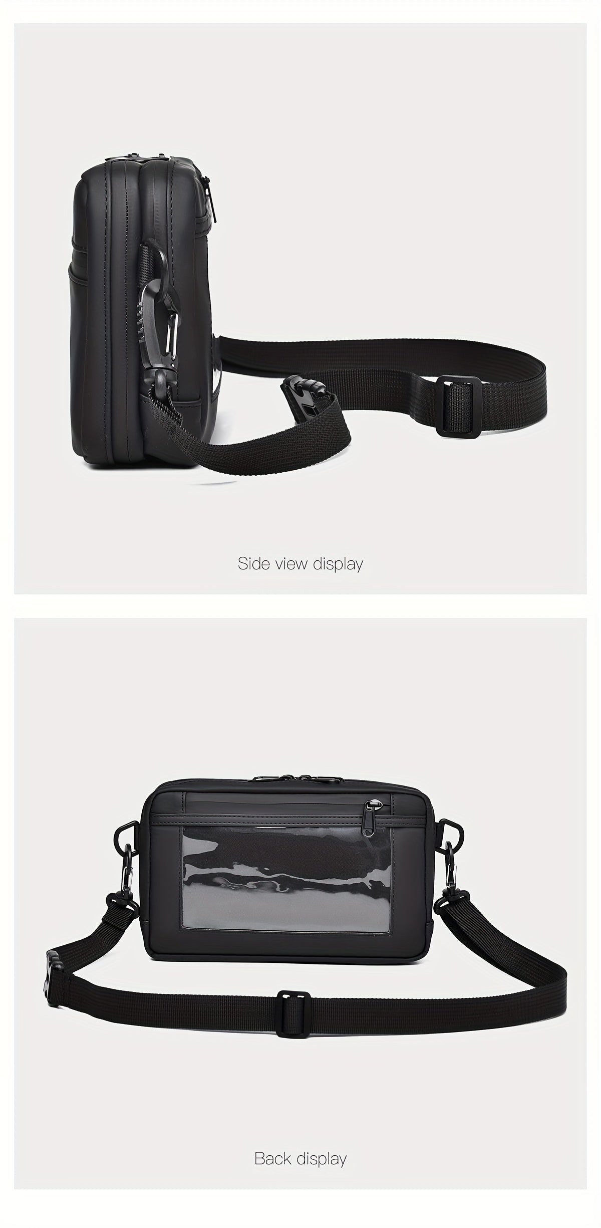 WEIXIER Unisex Fashion Messenger Bag, Shoulder Satchel with Detachable Strap, Polyester Lined, Business Briefcase for Commuting & Outdoor, Ideal Gift for Husband Or Boyfriend