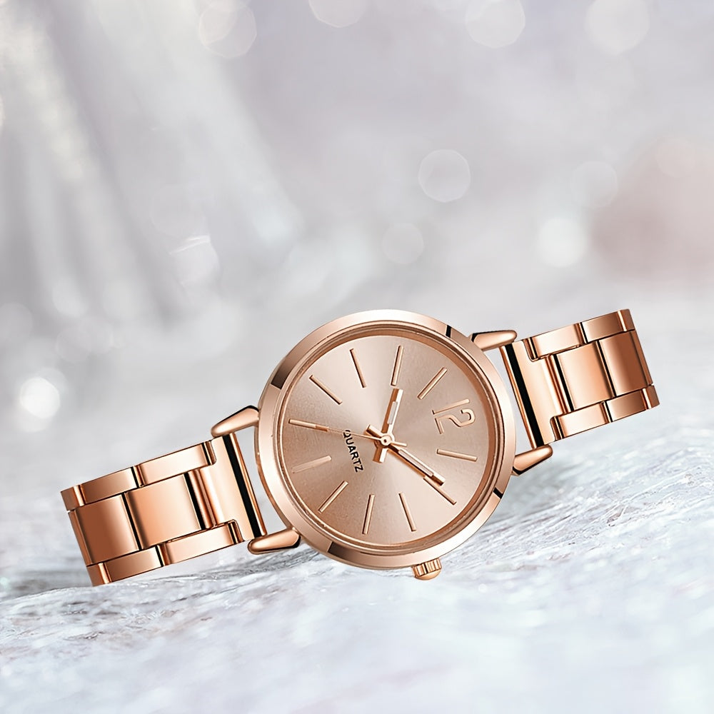 1pc Women's Fashionable Elegant Quartz Watch, Suitable for All Occasions: Mother's Day, Valentine's Day, Back-to- Season, Halloween, Christmas, Ramadan Gift (Box Not Included)