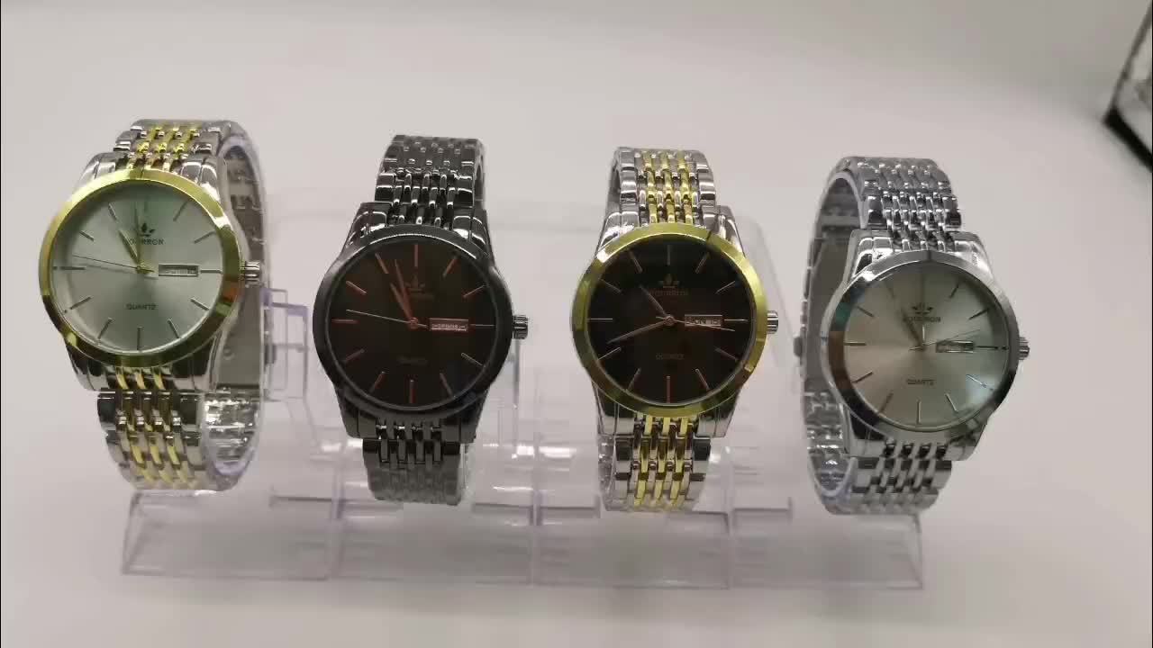 FOURRON Men's Luxury Stainless Steel Quartz Watch with Date & Calendar - Luminous, Fashionable Casual Design for Business, Travel & Casual Attire - Perfect Birthday Or Holiday Gift Valentine's Day