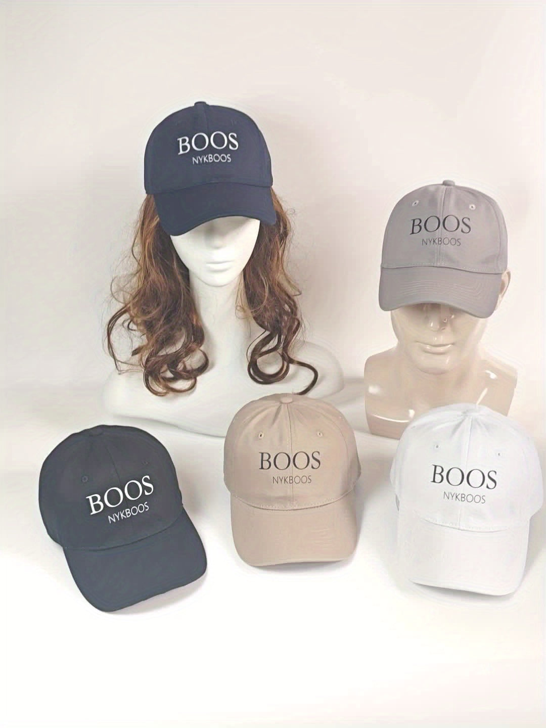 MLFO Casual "BOOS NYKBOOS" Baseball Cap, Lightweight Polyester, Adjustable Fit, Curved Brim, Hand Washable, 5 Colors, with Thanksgiving and Father'S Day Prints