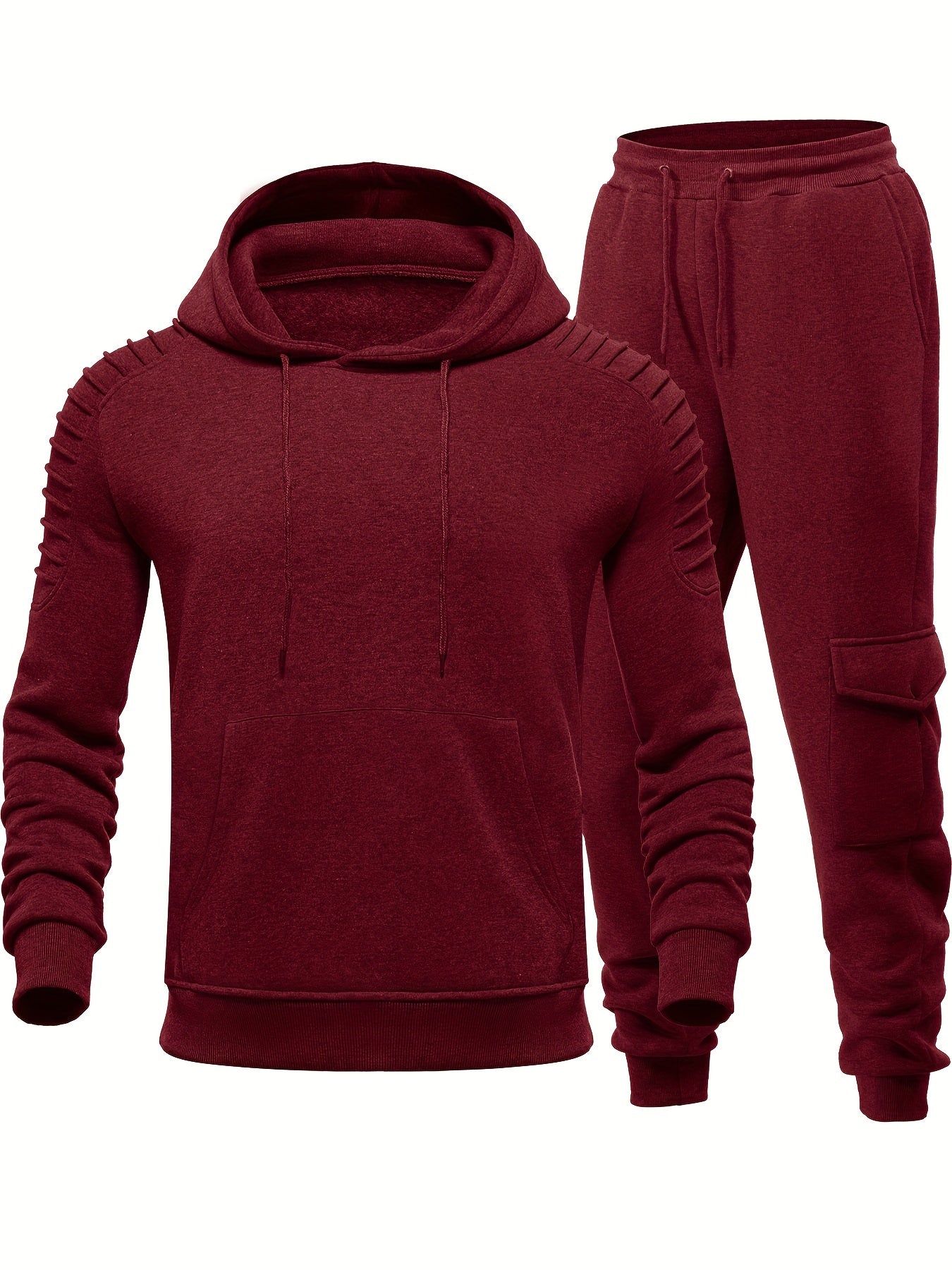 Men's Tracksuit 2 Piece Pullover Hoodie Sweatsuit Sets Casual Jogging Athletic Suits With Drawstring
