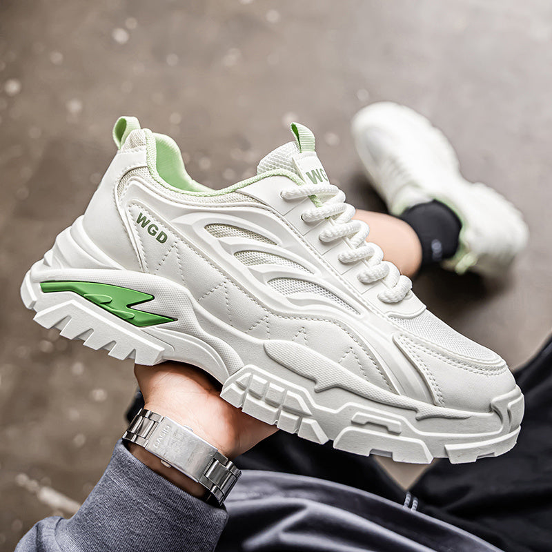 Men'S Shoes 2025 Summer Trendy Breathable Mesh Casual Sneakers Comfortable Lightweight Platform Dad Shoes Thick Sole Mesh Versatile Men'S Sports Shoes Special Offer