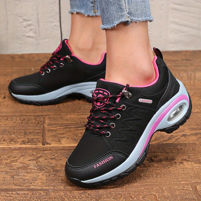 Women'S Athletic Sneakers, Thick Sole Soft Sole Fashion Outdoor Hiking Non-slip Casual Walking Shoes