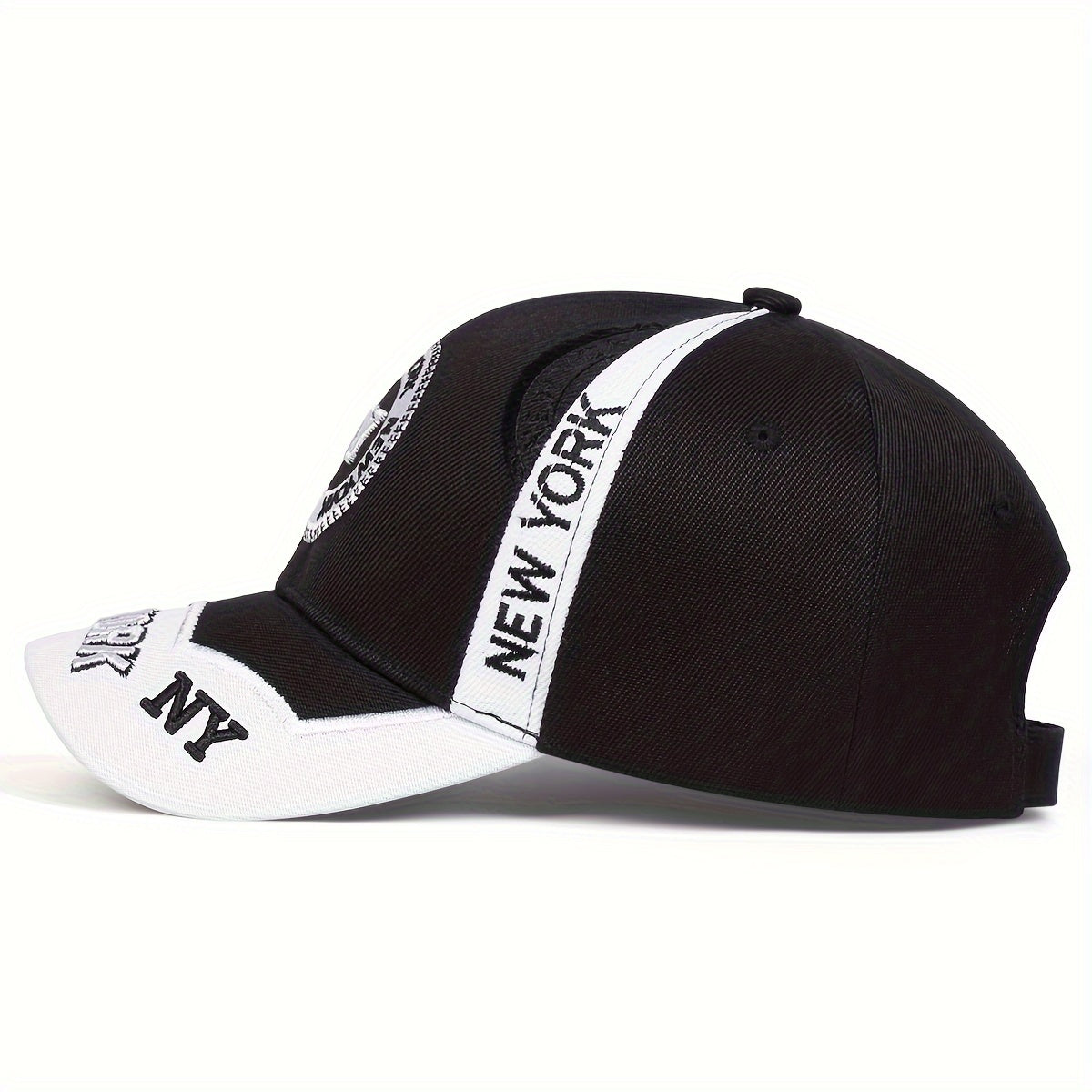 1pc Men's NY Letter Stitching Baseball Cap Outdoor Adjustable Sun Protection Casual Hat Suitable for Spring and Autumn Travel and Beach Party
