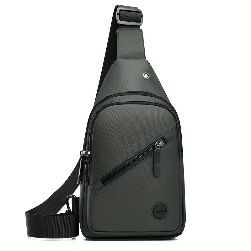 Stylish Men's Chest Bag Multifunctional Student Crossbody Bag Daily Commuting Trendy Versatile Shoulder Bag Outdoor Sports Bag Riding Small Backpack