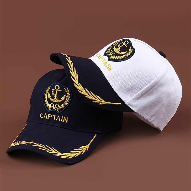 One Fashionable Casual Boat Anchor Baseball Cap Unisex Hat Adjustable Outdoor Portable Visor