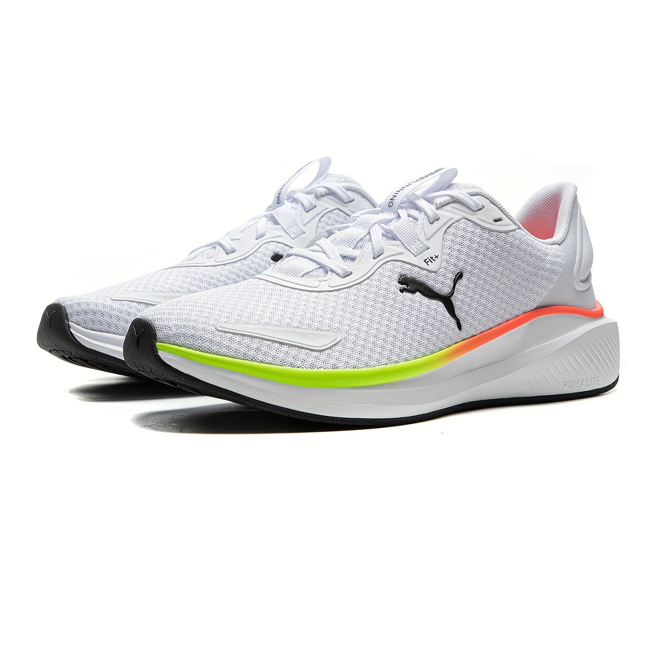 PUMA Unisex 38006728 Sneakers - Breathable Mesh Upper, Cushioned Midsole & Stability Support, Vibrant Neon Green Accents, Lightweight Summer Casual Shoes for Men & Women, Comfy Shoes, Sporty Look, Comfortable Fit