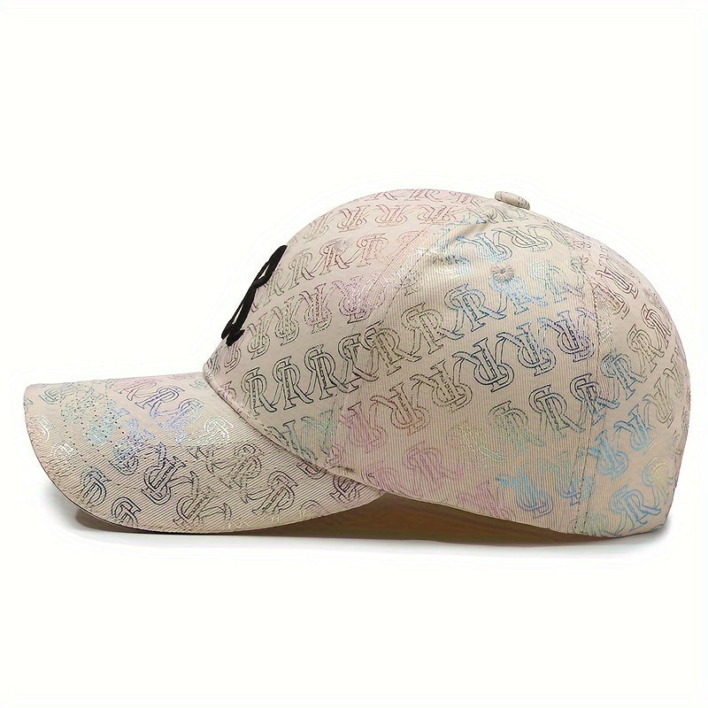 Men's Funky Embroidery Baseball Cap, Seasonable Casual Stylish High-End Baseball Cap With Adjustable Strap For Men And Women