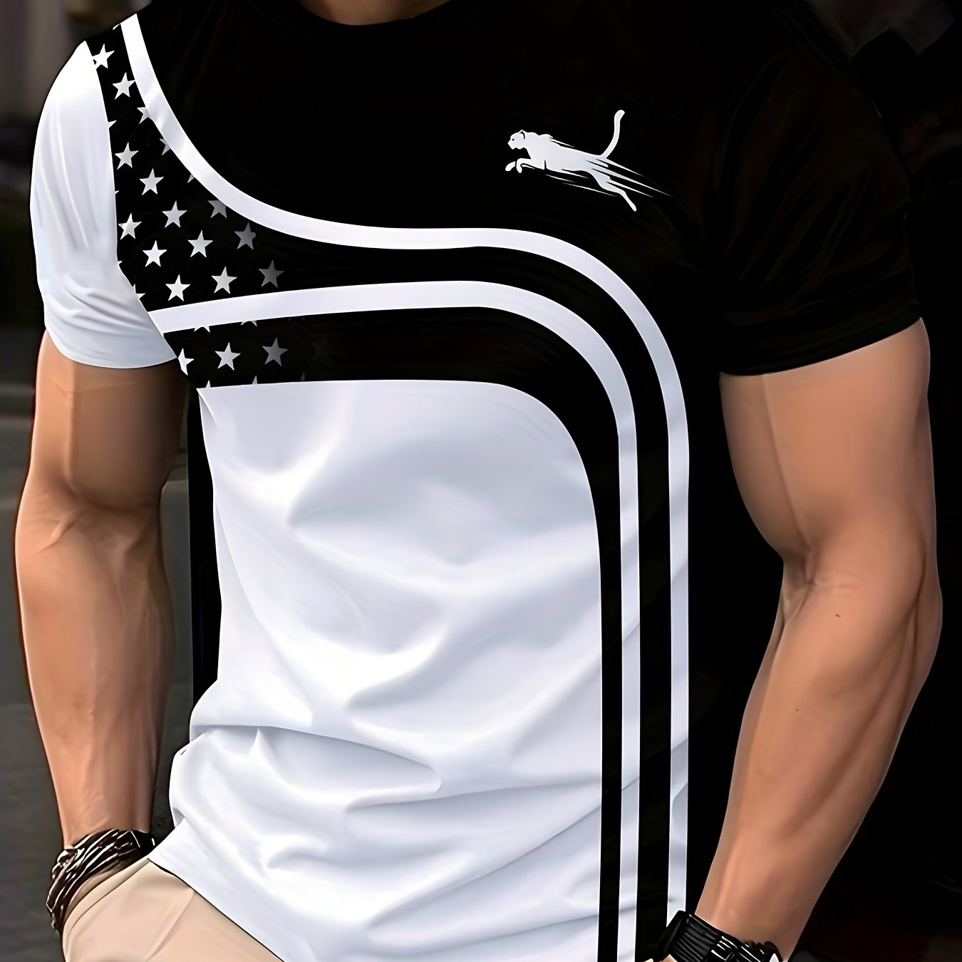 Men's Fashion Casual Round Neck T-shirt