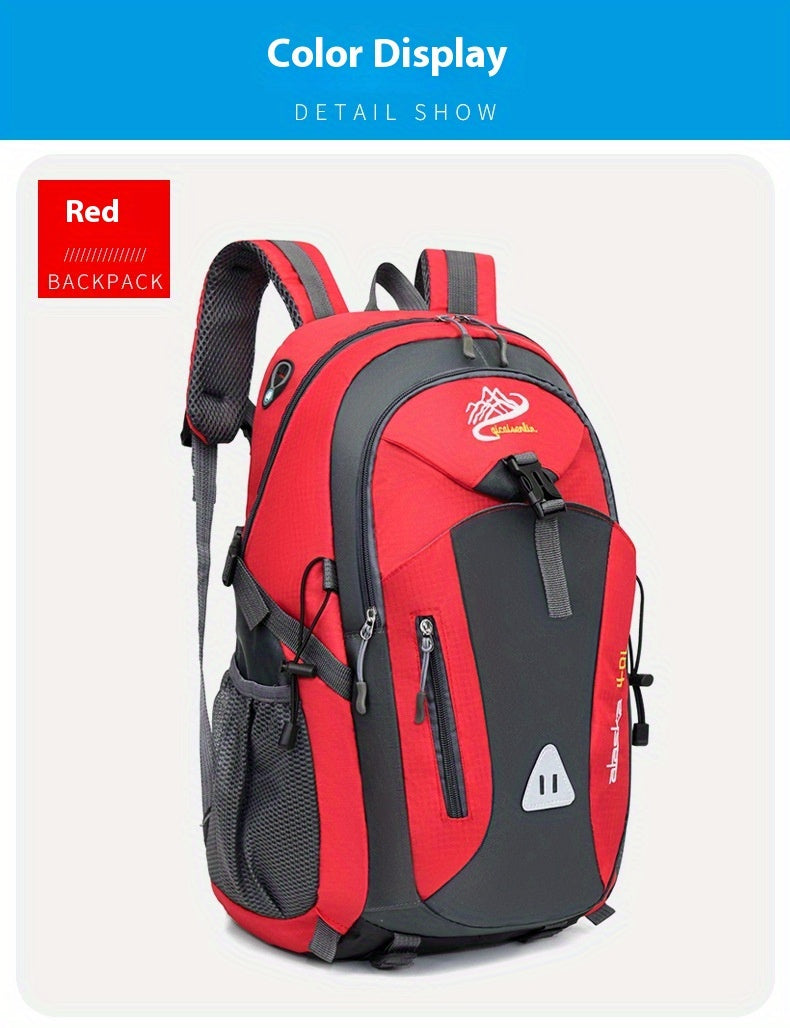 35L Large Capacity Hiking Backpack - Durable Polyester, Adjustable Shoulder Straps, Multiple Compartments for Camping, Travel & Outdoor Adventures - Ideal Gift for Hikers, Backpacking Gear