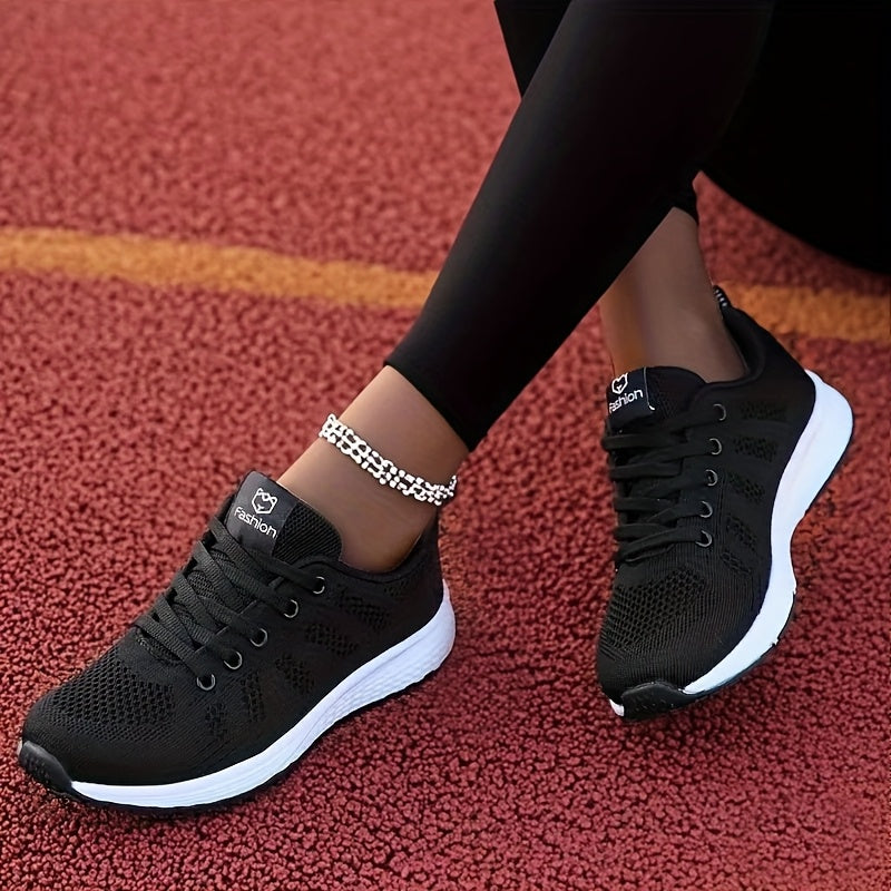 Women'S Casual Sports Shoes, Breathable And Lightweight Running Shoes, Flat Trendy Sneakers for Leisure.
