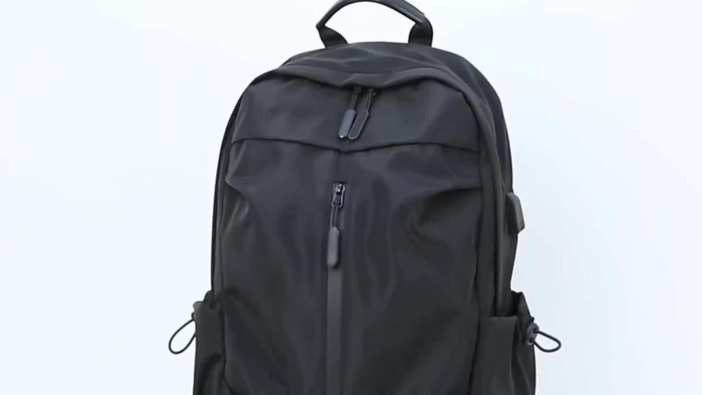 Men's Fashion Solid Color Simple Double Shoulder Backpack Lightweight Backpack Sports Travel Commuting Laptop Backpack Student Backpack