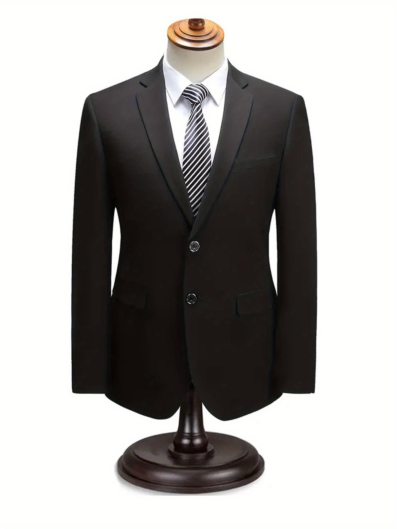 Men'S Formal Suit Set Featuring a Two-Button Lapel Jacket And Trousers. A Simple, Comfortable, And Classic Outfit for Adult Males, Suitable for Professional Office Wear, Elite Business Attire, High-End Casual Suits, And Profe