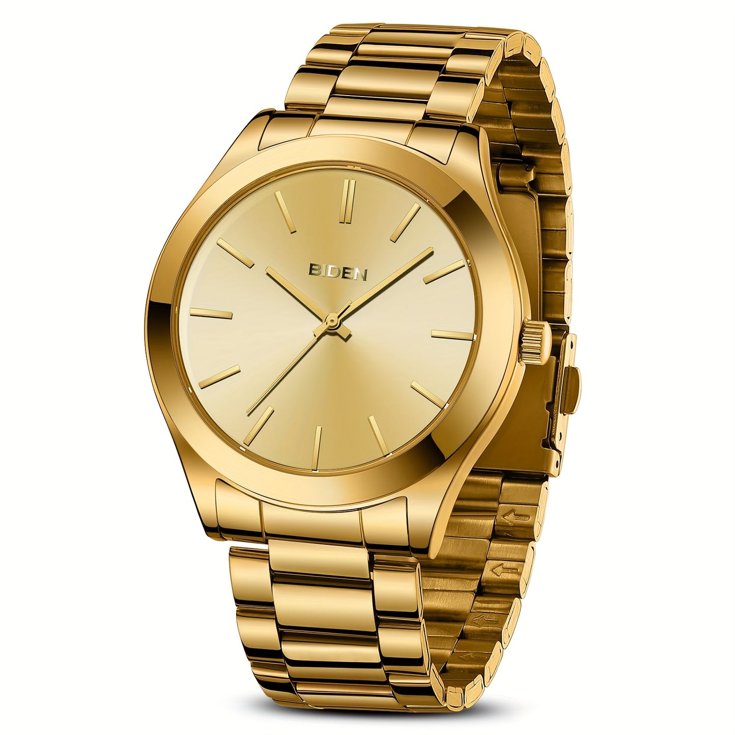 Simple Men'S Watch Black Waterproof Quartz Watch
