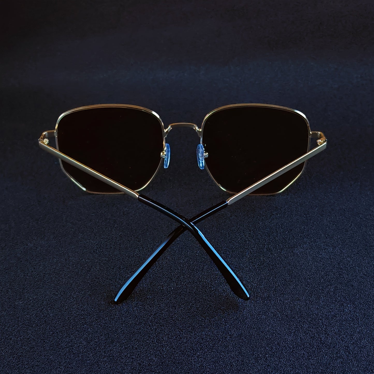 Vintage Multifaceted Fashion Glasses, Y2K Style Metal Eyewear for Men And Women