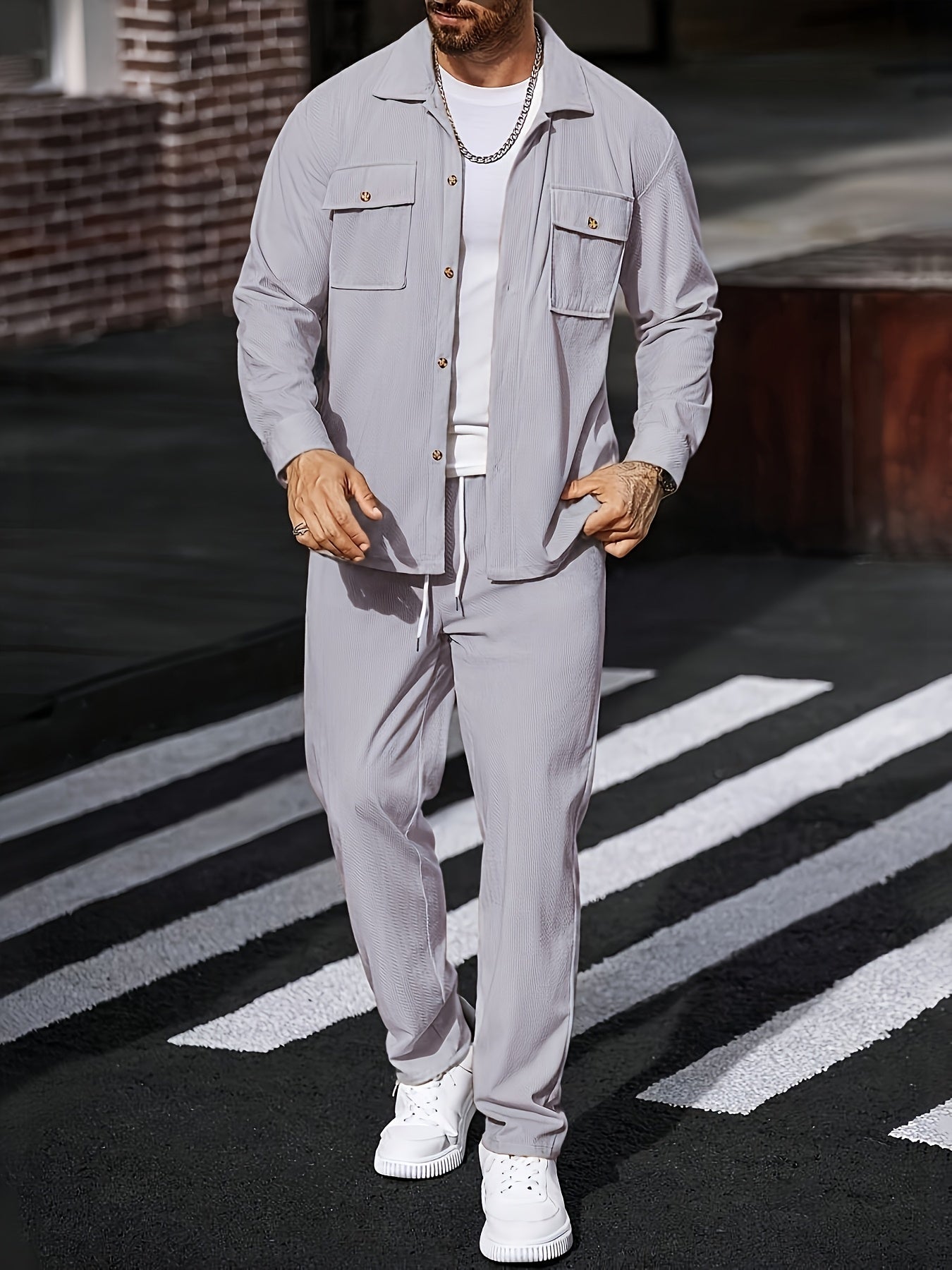 Cross-border Men's Casual Sportswear Set