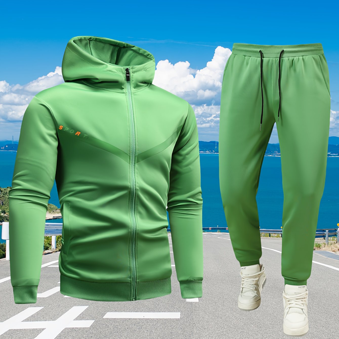 Men's Casual Sportswear Set: High-Quality Hooded Sweatshirt and Joggers for Running, Fitness, and Home Wear - Spring/Autumn Two-Piece Outfit