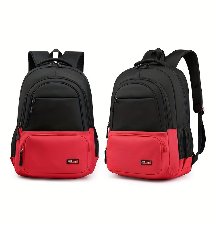 Durable Oxford Fabric Backpack - Spacious, Breathable, Adjustable Strap, Laptop Compartment, Ideal for Hiking, Camping, Travel, School & Work - High 46cm, Long 32cm, Thick 19cm, School Backpack | Adjustable Strap Backpack | D