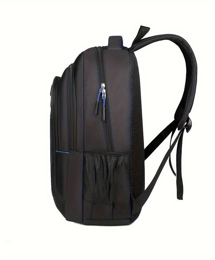 Zipper Random, Large Capacity Outdoor Hiking Backpack Camping Bag for Men's Casual Backpack, Fits 17-inch Laptop, Durable School Backpack with Multiple Compartments, Multi-layer Design, Spine Protection Backpack, Height 48cm