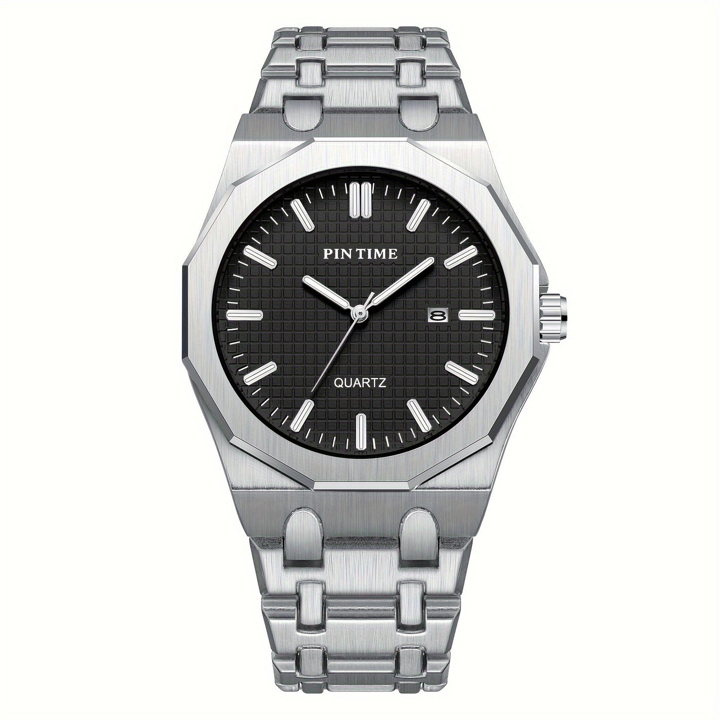 A Quartz-made Ladies' Watch With A 12-sided Case Featuring A Calendar, Suitable For All Occasions, Looks Good On Any Woman Wearing It.