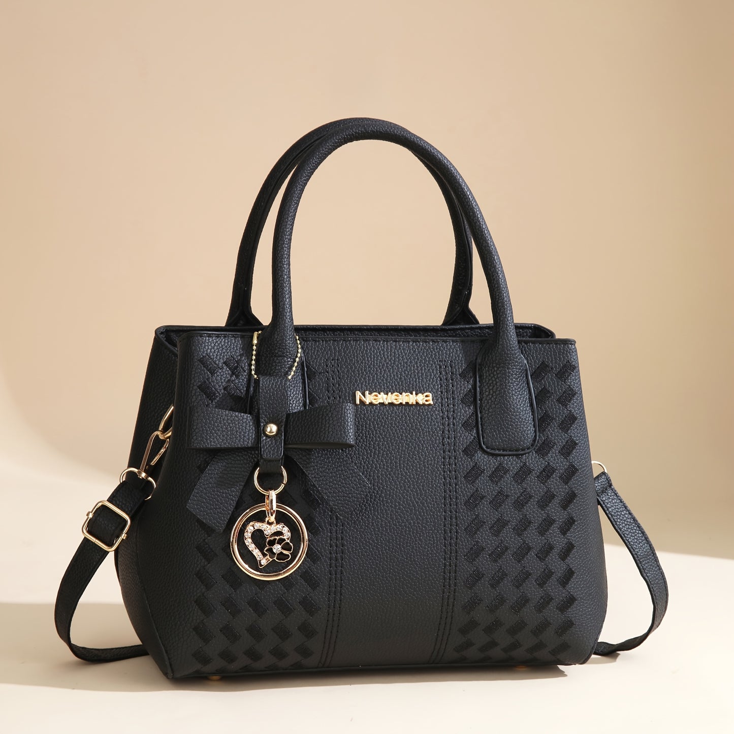 Gift for Mom, Stylish Large Capacity Crossbody Bag with Embroidery, Shoulder or Diagonal Carry Women's Handbag, Fashionable Tote Bag for Family, Perfect Gift for Mother