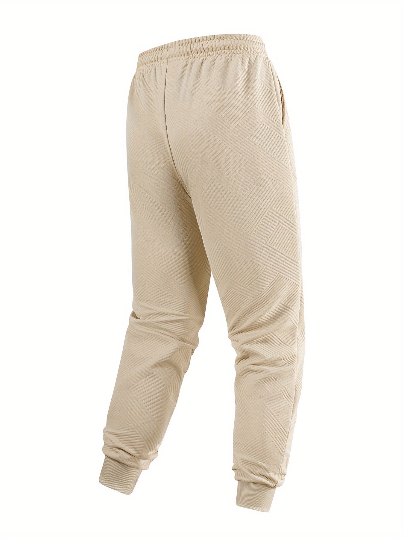2pcs Autumn New Texture Men's Sportswear Set, Hoodie and Drawstring Pants with Pocket Contrast Design, Lightweight for Outdoor Sports and Casual Wear
