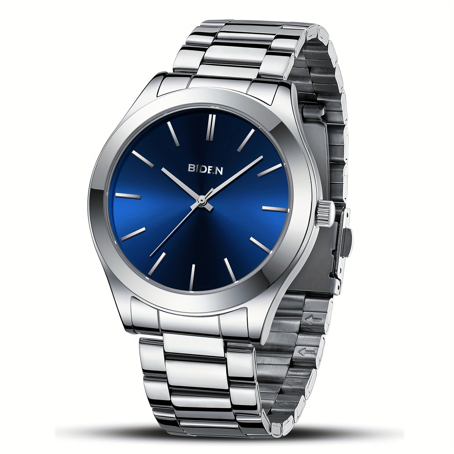 Simple Men'S Watch Black Waterproof Quartz Watch