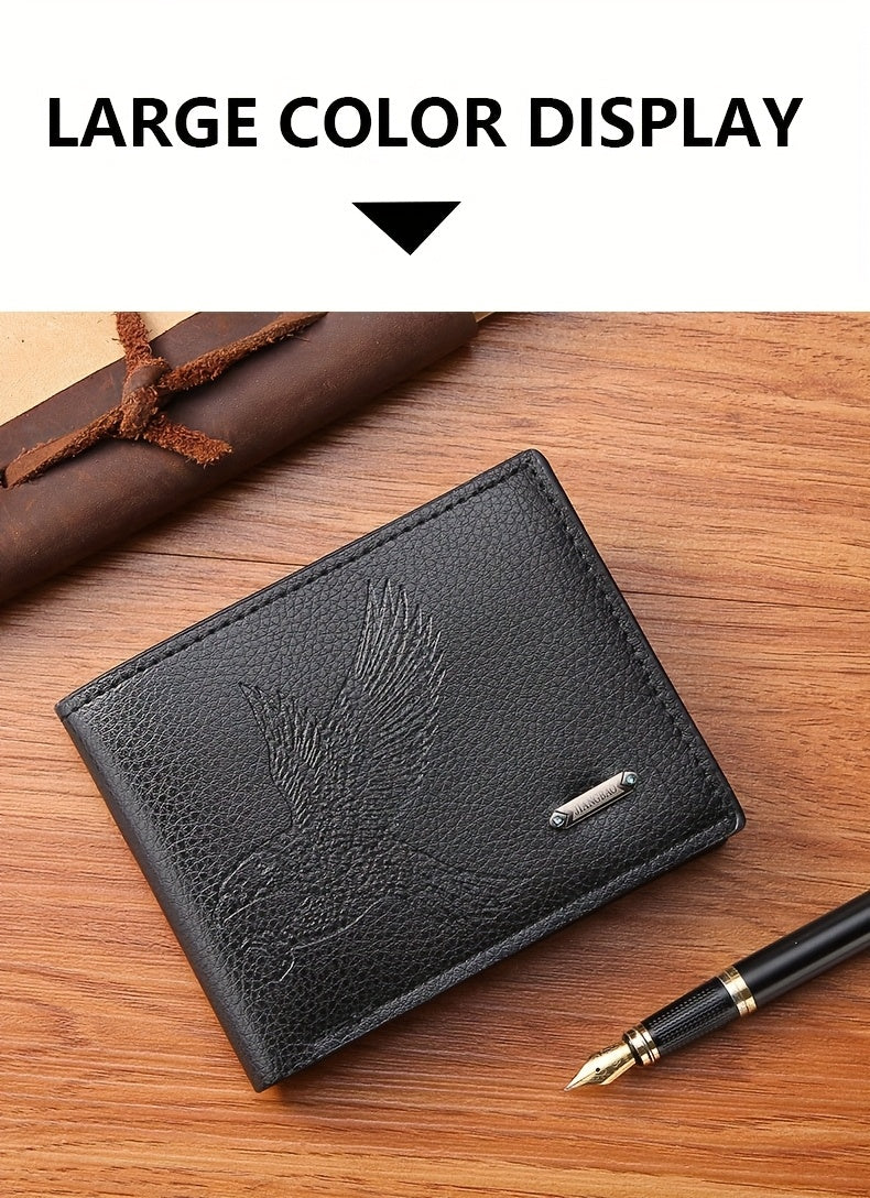 New Men's wallet with multiple card slots, fashionable business short wallet directly supplied by JIANGBAO factory