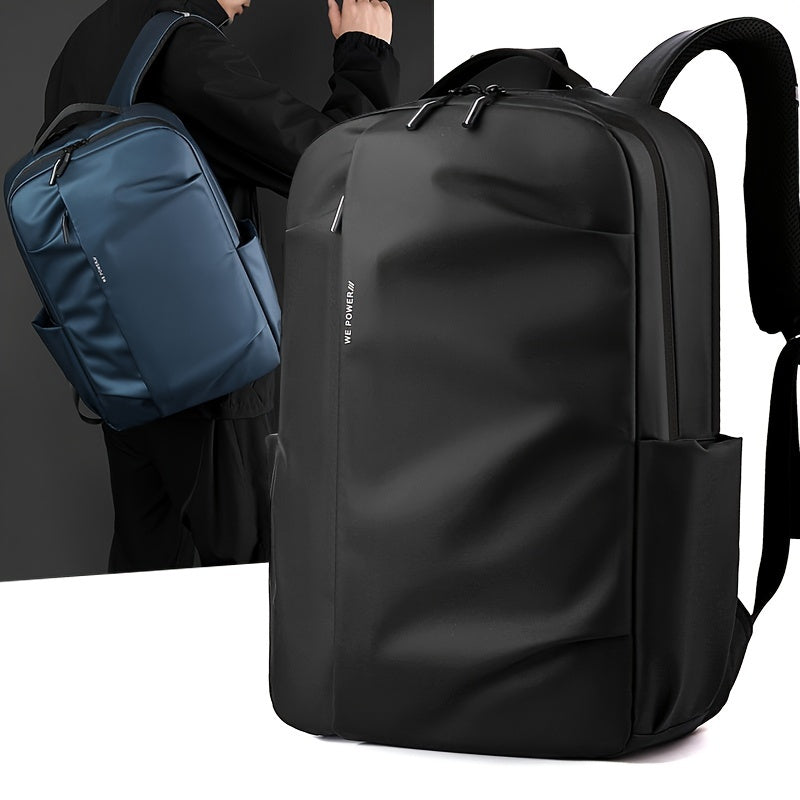 Tic-Tac-Toe Men'S Lightweight Large Capacity Backpack - Casual Minimalist Design with Multiple Compartments, Durable Fabric for Outdoor Travel, Commuting & Work, Travel Backpack, Commuting Bag, Modern Backpack, Sturdy Constru