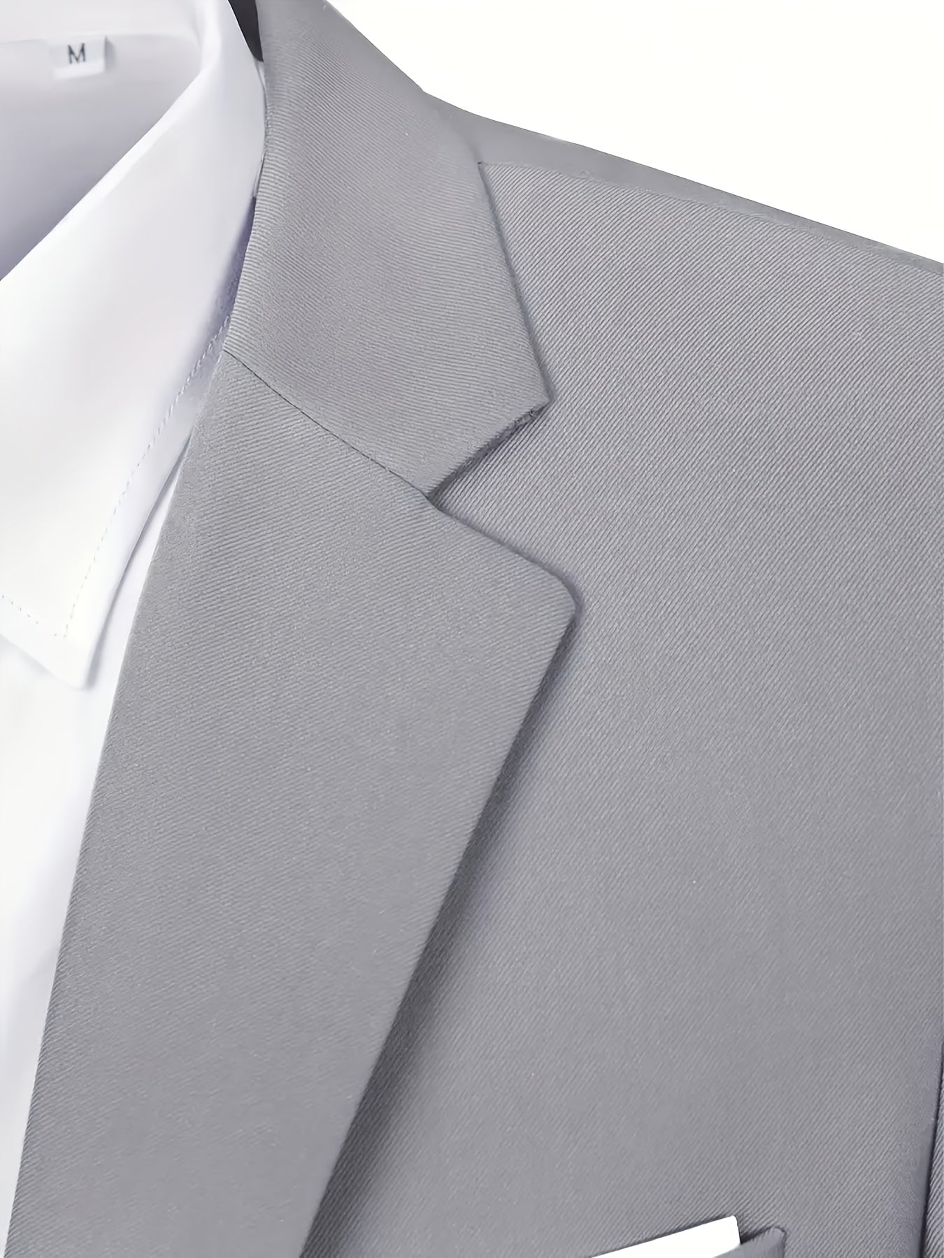 2pcs Luxury Classic Men'S Solid Color Suit - Notched Lapel Blazer and Pants, Regular Fit, Long Sleeve, Traditional Silhouette, Ideal for Weddings, Business Meetings - High-Quality Fabric, Comfortable Wear, Stylish Design, Wed