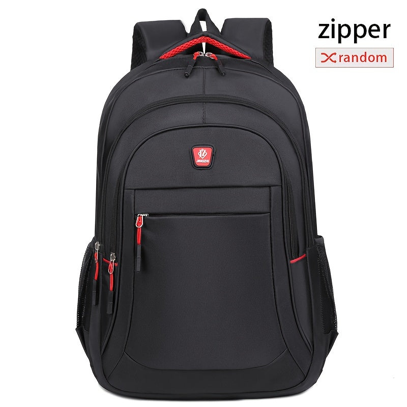 Zipper Random, Large Capacity Outdoor Hiking Backpack Camping Bag for Men's Casual Backpack, Fits 17-inch Laptop, Durable School Backpack with Multiple Compartments, Multi-layer Design, Spine Protection Backpack, Height 48cm
