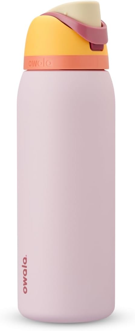 Owala Freesip Insulated Stainless Steel Water Bottle with Straw for Sports, Travel, and School Bpa-Free Sports Water Bottle, 24 Oz, Denim