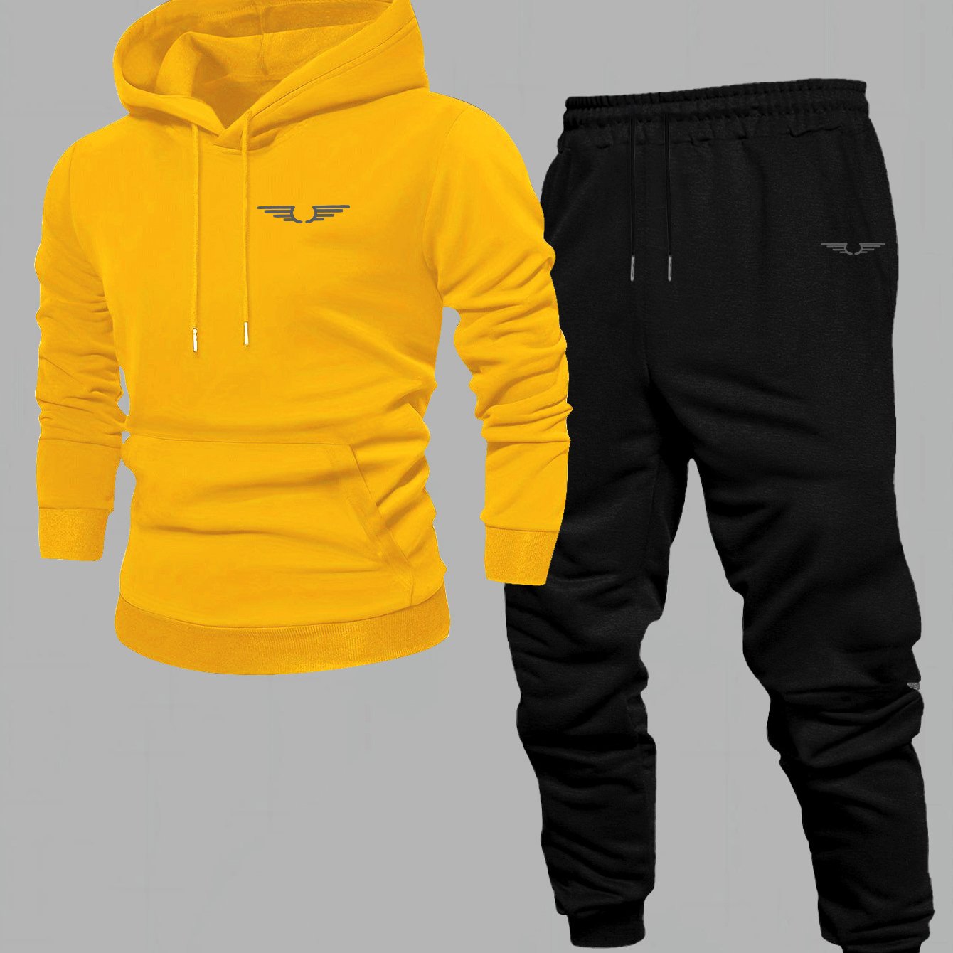 Men'S Casual Fleece-Lined Hoodie - "Sonic" Graphic Print, Loose Fit, Long Sleeve Pullover with Kangaroo Pocket, Black, Fall/Winter Streetwear, Casual Wear Hoodie|Graphic Print Hoodie|Fleece Lined Interior, Sweater Hoodie