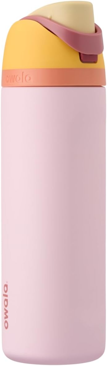 Owala Freesip Insulated Stainless Steel Water Bottle with Straw for Sports, Travel, and School Bpa-Free Sports Water Bottle, 24 Oz, Denim