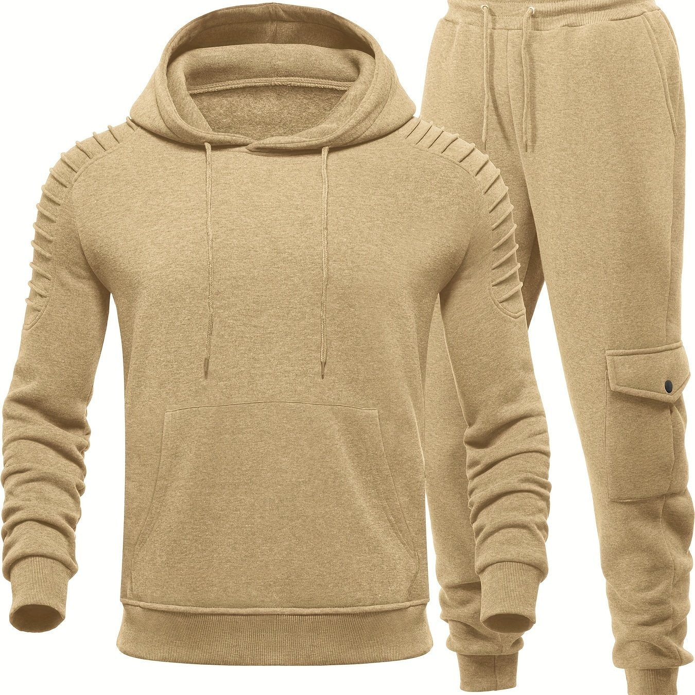 Men's Tracksuit 2 Piece Pullover Hoodie Sweatsuit Sets Casual Jogging Athletic Suits With Drawstring