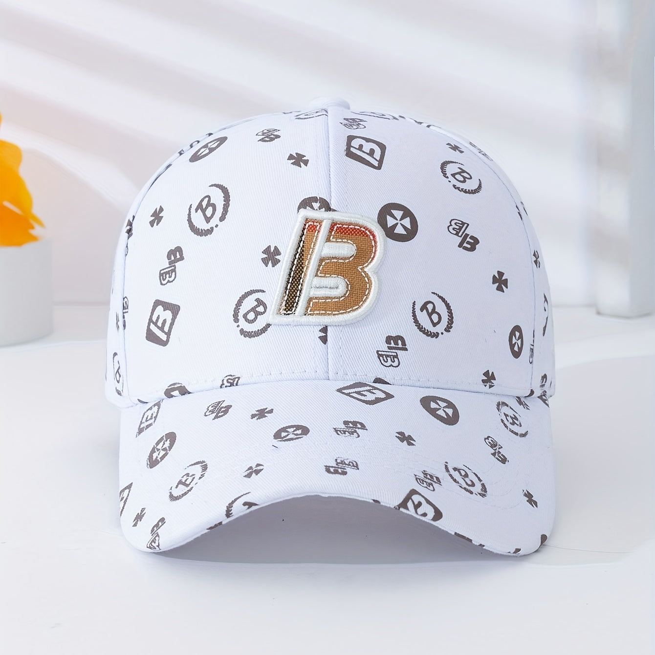 Letter B Embroidery Baseball Cap Classic Solid Color Trendy Dad Hat Lightweight Adjustable Sun Hats For Women & Men