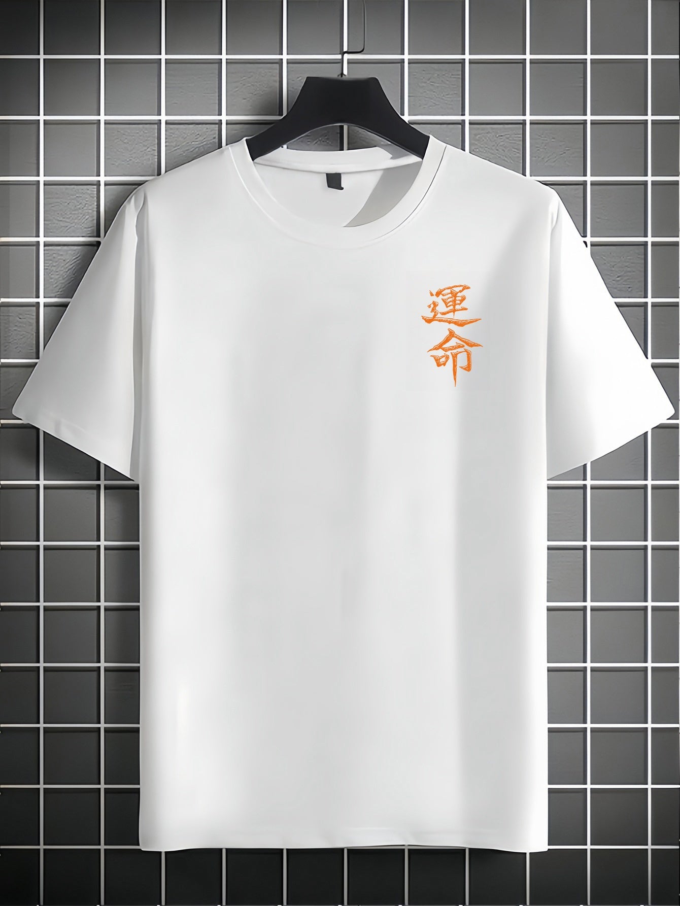 Men'S Japanese Samurai Sword Graphic T-Shirt - Casual Loose Fit Crew Neck, Short Sleeve Tee with Red Stylized Japanese Katanas Design, Breathable Polyester for Spring & Summer Outdoor Wear