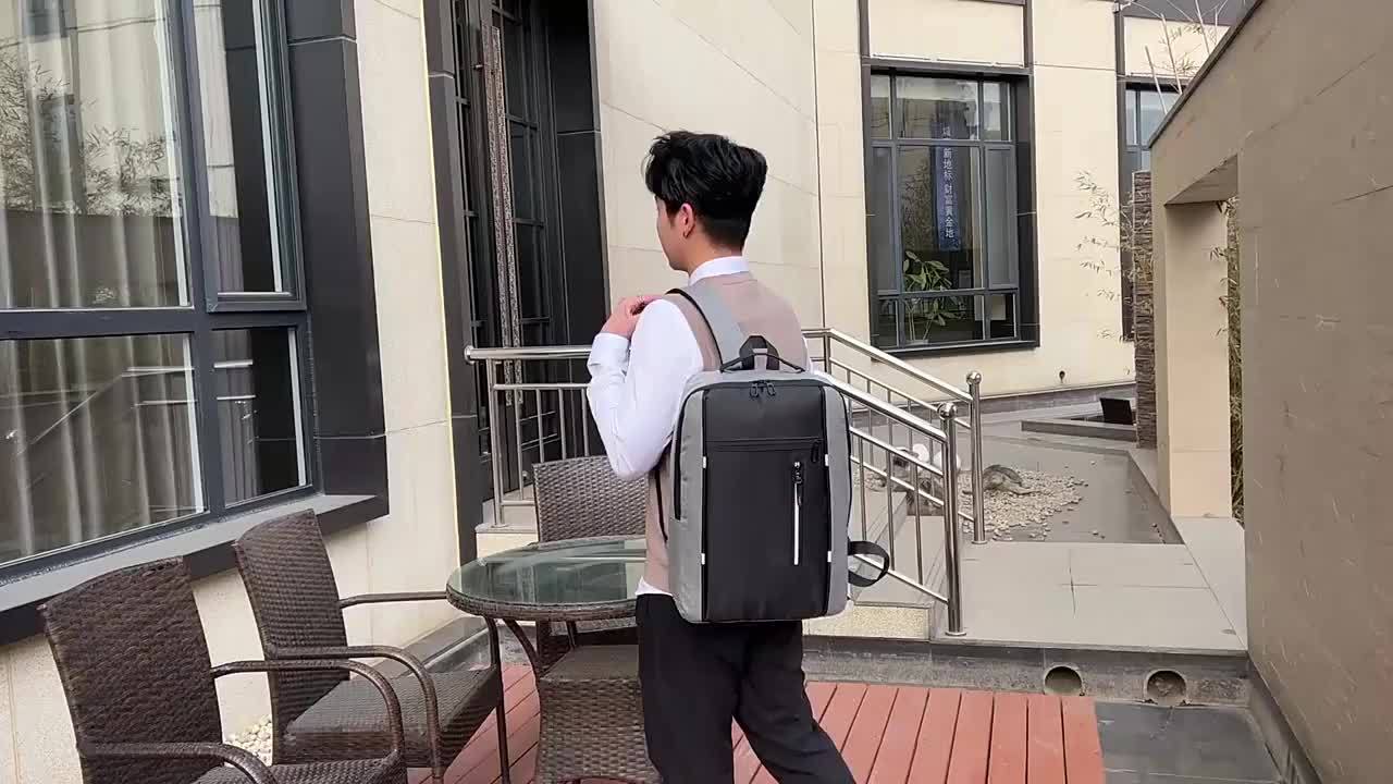 INNBagOther Stylish Unisex Business Backpack - Large Capacity, Multi-Compartment, Adjustable Straps, Durable for Travel, Commuting & Outdoor Adventures, Blac