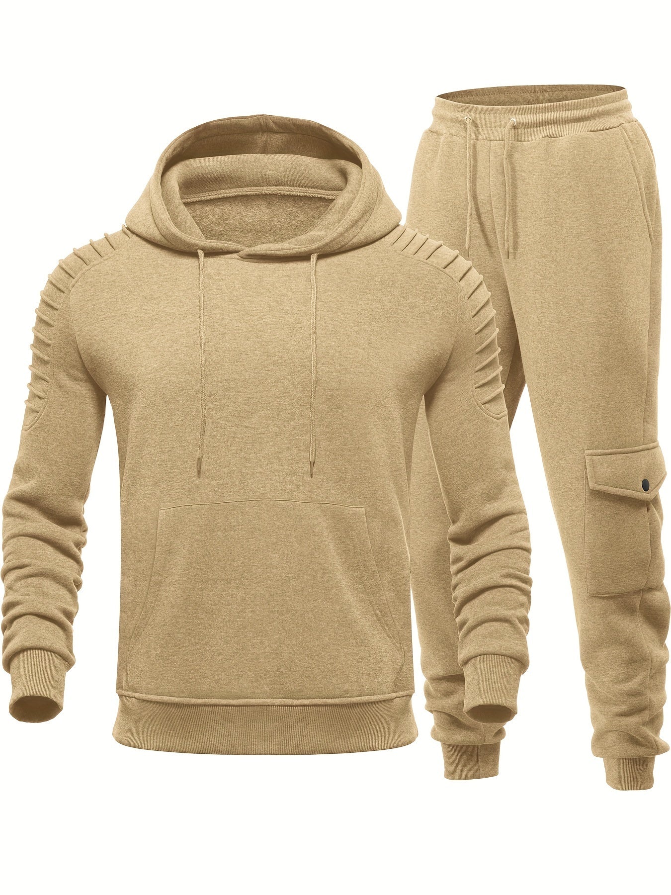 Men's Tracksuit 2 Piece Pullover Hoodie Sweatsuit Sets Casual Jogging Athletic Suits With Drawstring