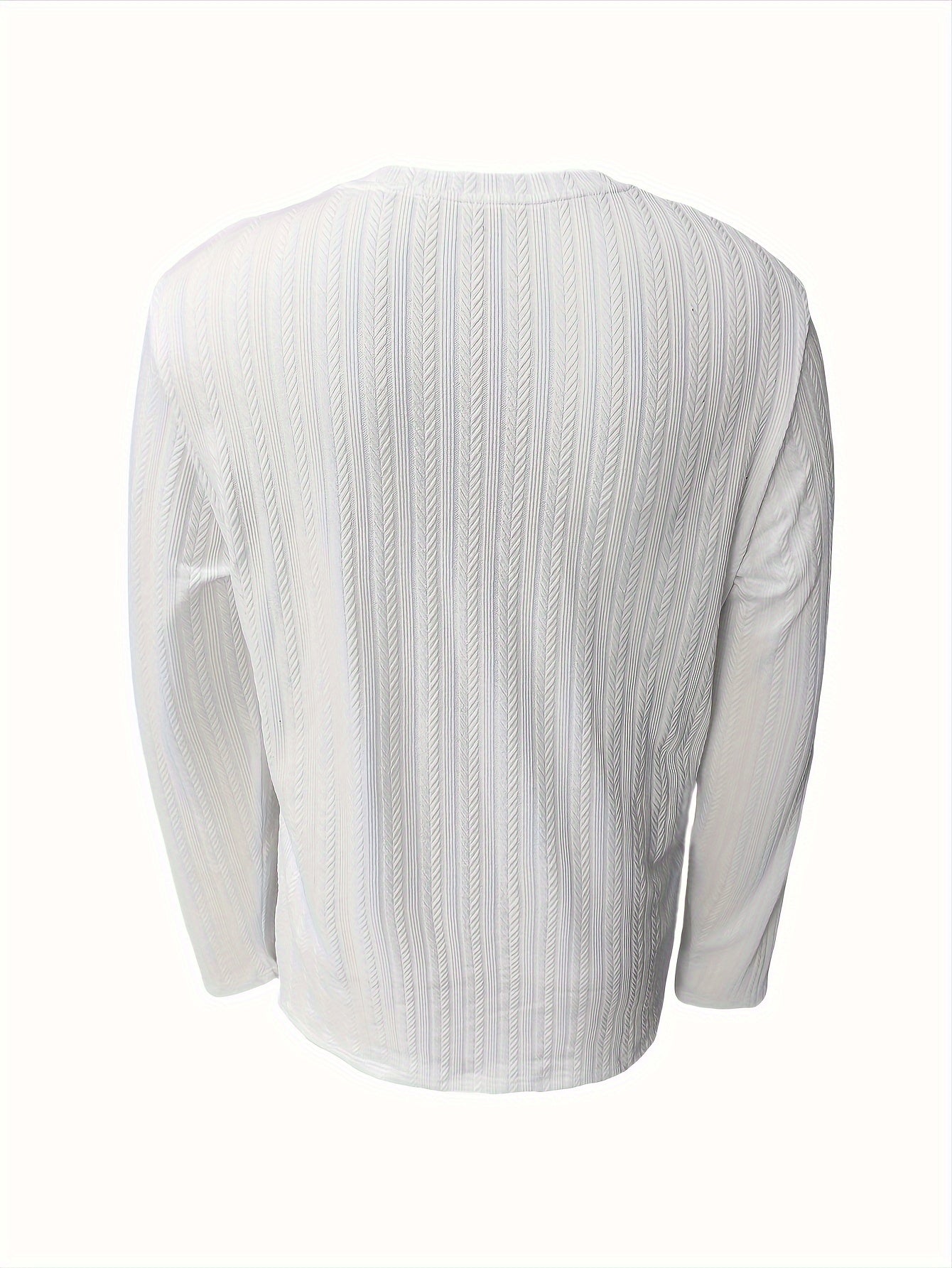 Men's Slim-Fit Long Sleeve T-Shirt - Casual & Stylish, Perfect for Fall/Winter, Machine Washable
