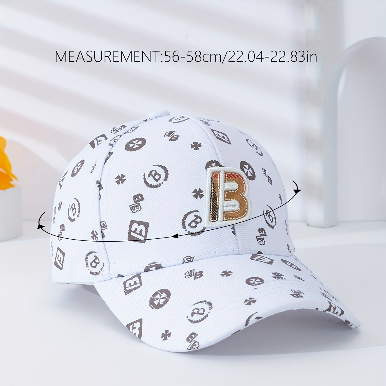 Letter B Embroidery Baseball Cap Classic Solid Color Trendy Dad Hat Lightweight Adjustable Sun Hats For Women & Men