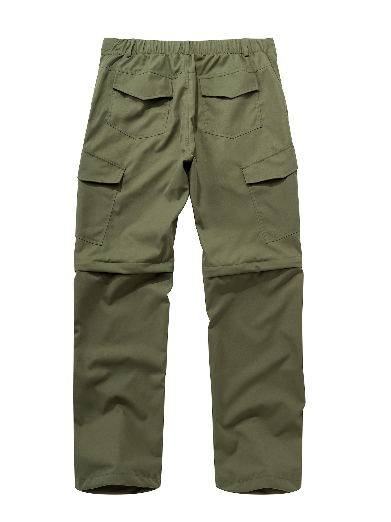 Men's Convertible Hiking Pants - Durable, Zip-Off Cargo Trousers for Fishing & Running, Casual Outdoor Wear with Pockets