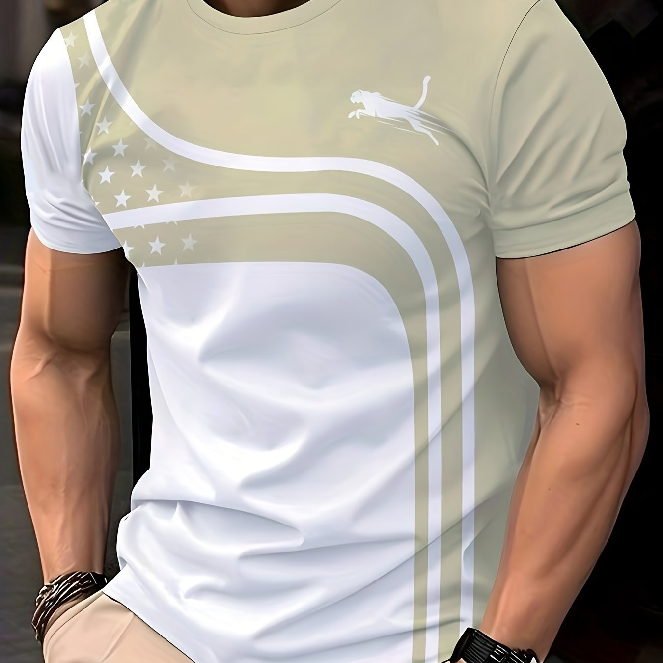 Men's Fashion Casual Round Neck T-shirt