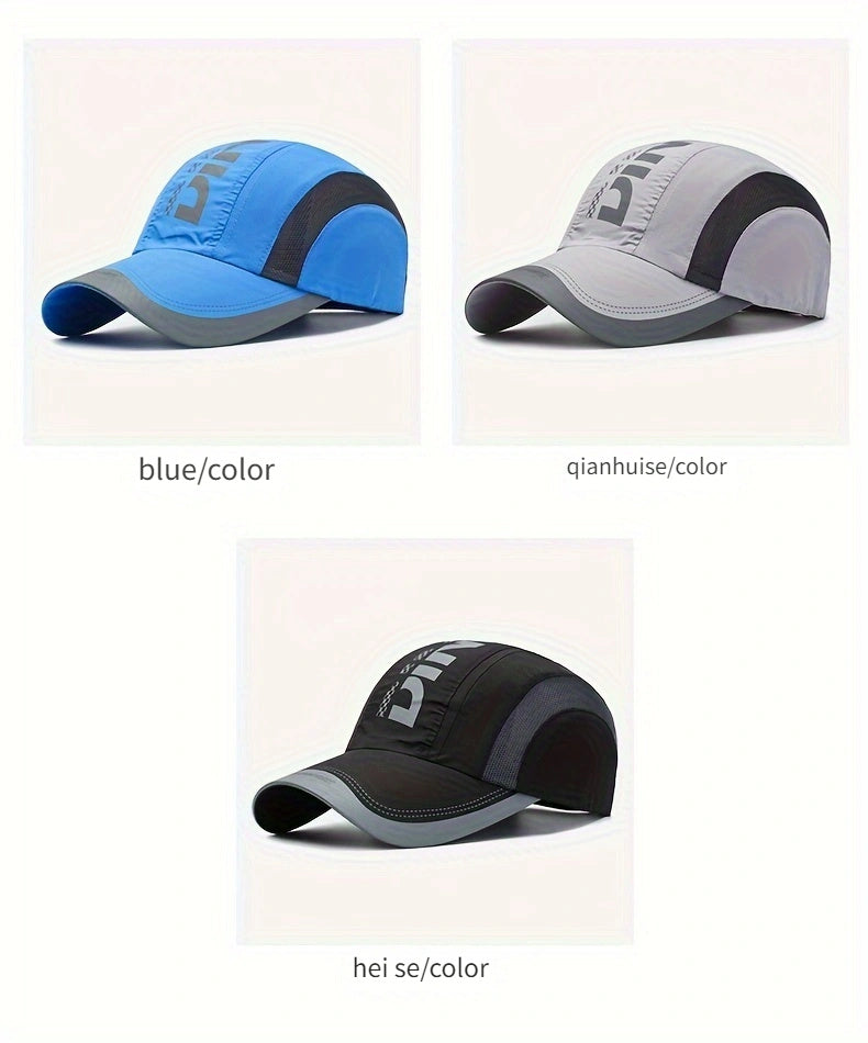 New Summer Quick-Dry Baseball Cap Unisex Youth Fashion Outdoor Sports Sun Protection Breathable Mesh Hat Sunshade Truck Hat
