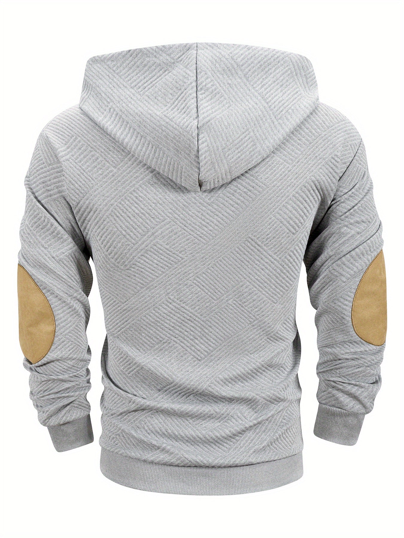 2pcs Autumn New Texture Men's Sportswear Set, Hoodie and Drawstring Pants with Pocket Contrast Design, Lightweight for Outdoor Sports and Casual Wear