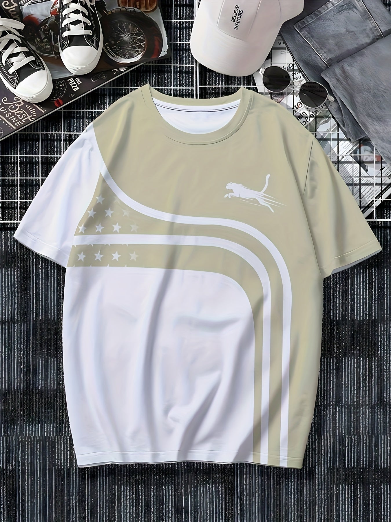 Men's Fashion Casual Round Neck T-shirt