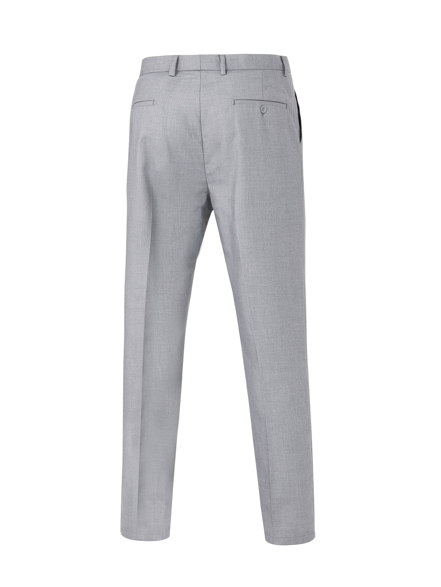 2pcs Men's Elegant Business Casual Suit Set - Includes Classic Lapel Blazer & Dress Pants, Polyester/Rayon Blend, with Pockets - Perfect for Weddings & Formal Occasions