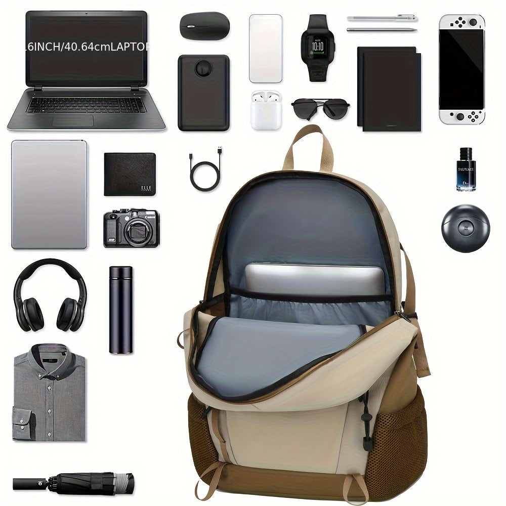 SWEET TOURIST Men'S Lightweight Hiking Backpack - Durable Oxford Fabric, Large Capacity, Adjustable Straps, Multiple Compartments for Outdoor Travel, Sports & Casual Use, Hiking Gear, Sturdy Construction